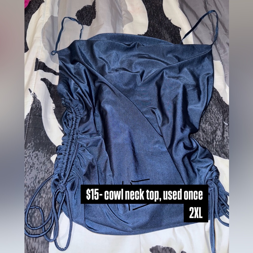 Cowl neck top from a boutique in cali